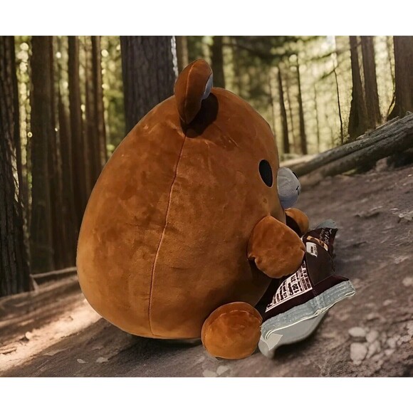 Zuru Snackle TERRY Bear 14” JUMBO Plush w/ HERSHEY’S CHOCOLATE Snackles - Picture 10 of 11